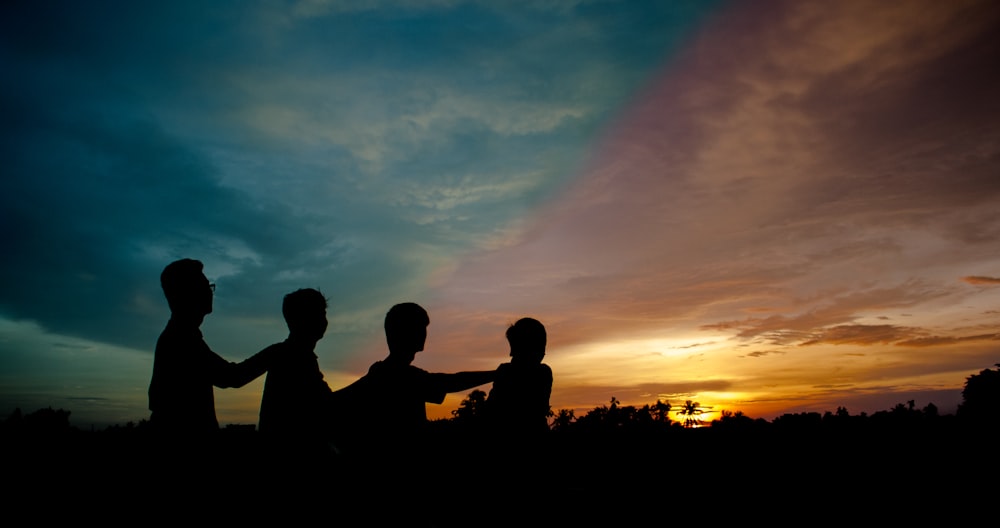 silhouette photo of person