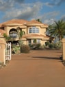 beige painted 2-storey house