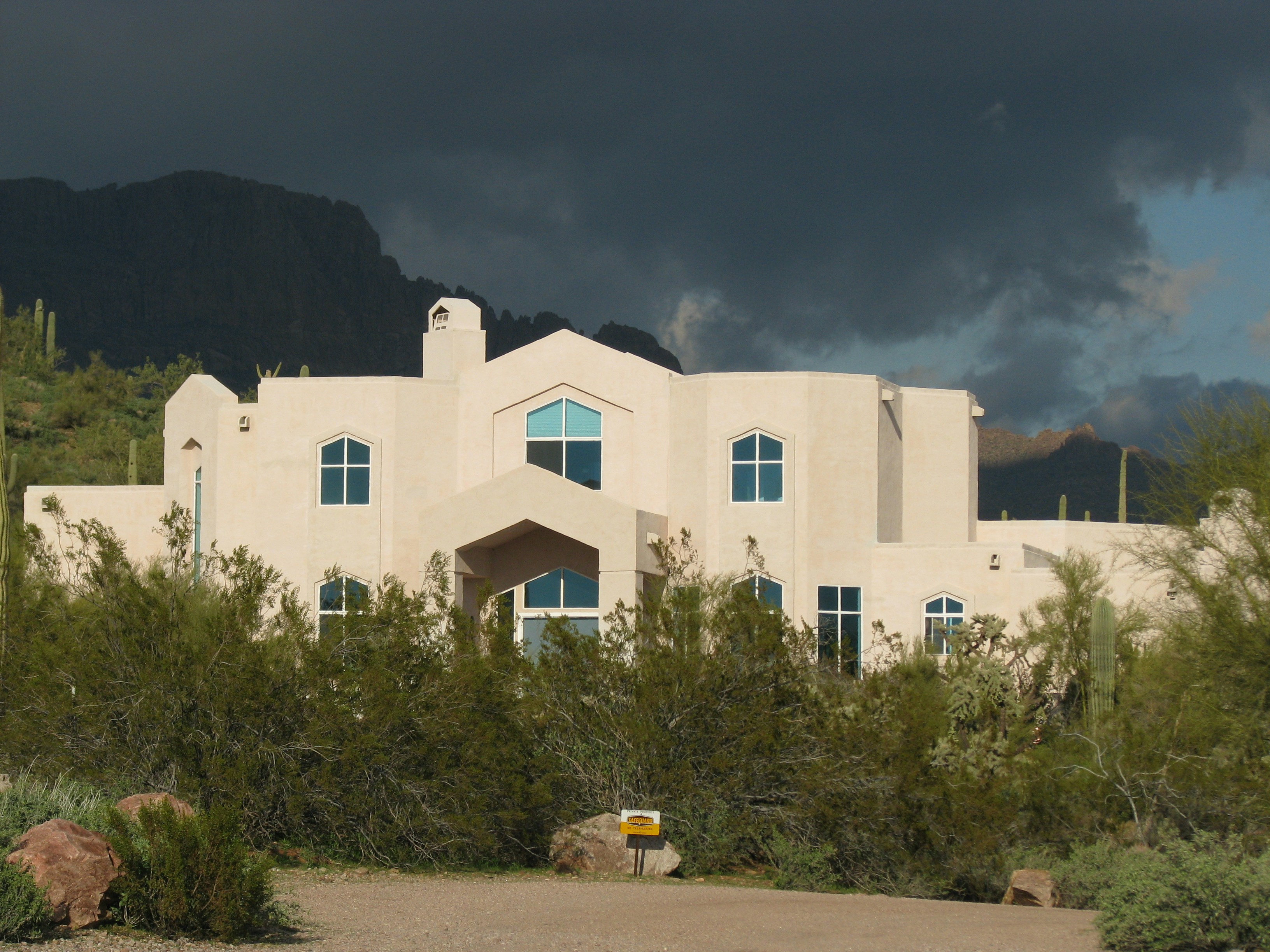 white concrete house
