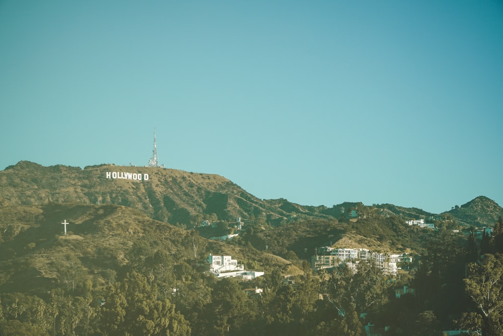 Hollywood sign at the hill
