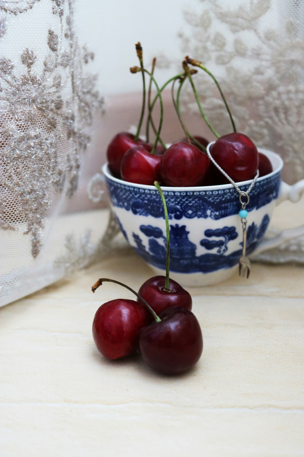 red cherry fruits