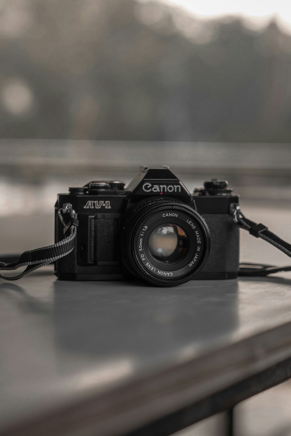 black Canon bridge camera