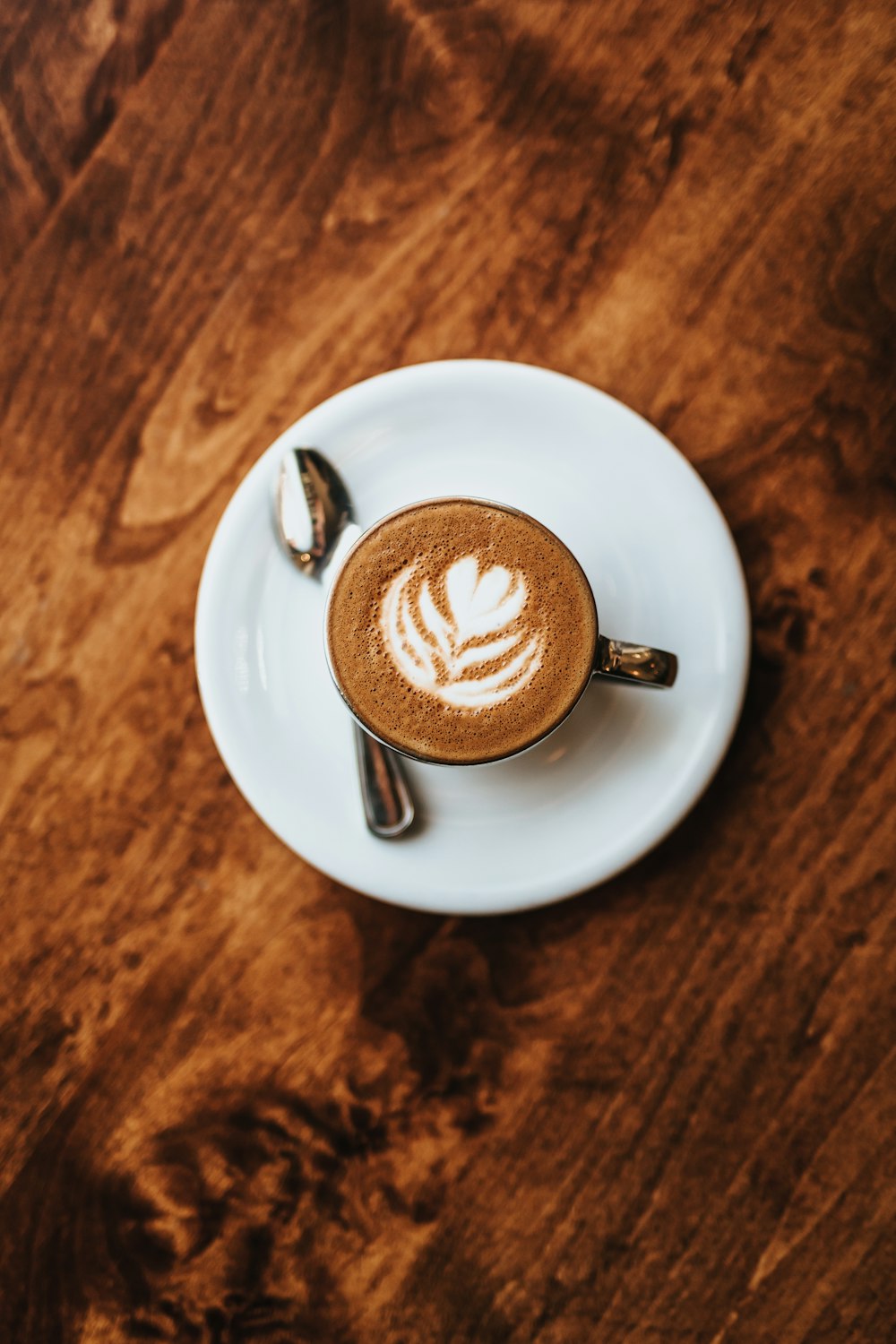 ceramic teacup with latte