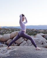 woman doing yoga pose