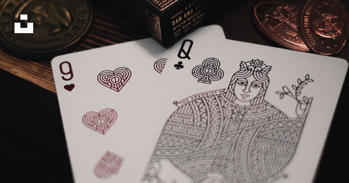 9 de cœur et Reine de trèfle photo Photo Deck des fabricants Gratuite