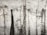 A textured concrete wall with vertical streaks and patterns from stains or weathering, giving it an old and industrial appearance.