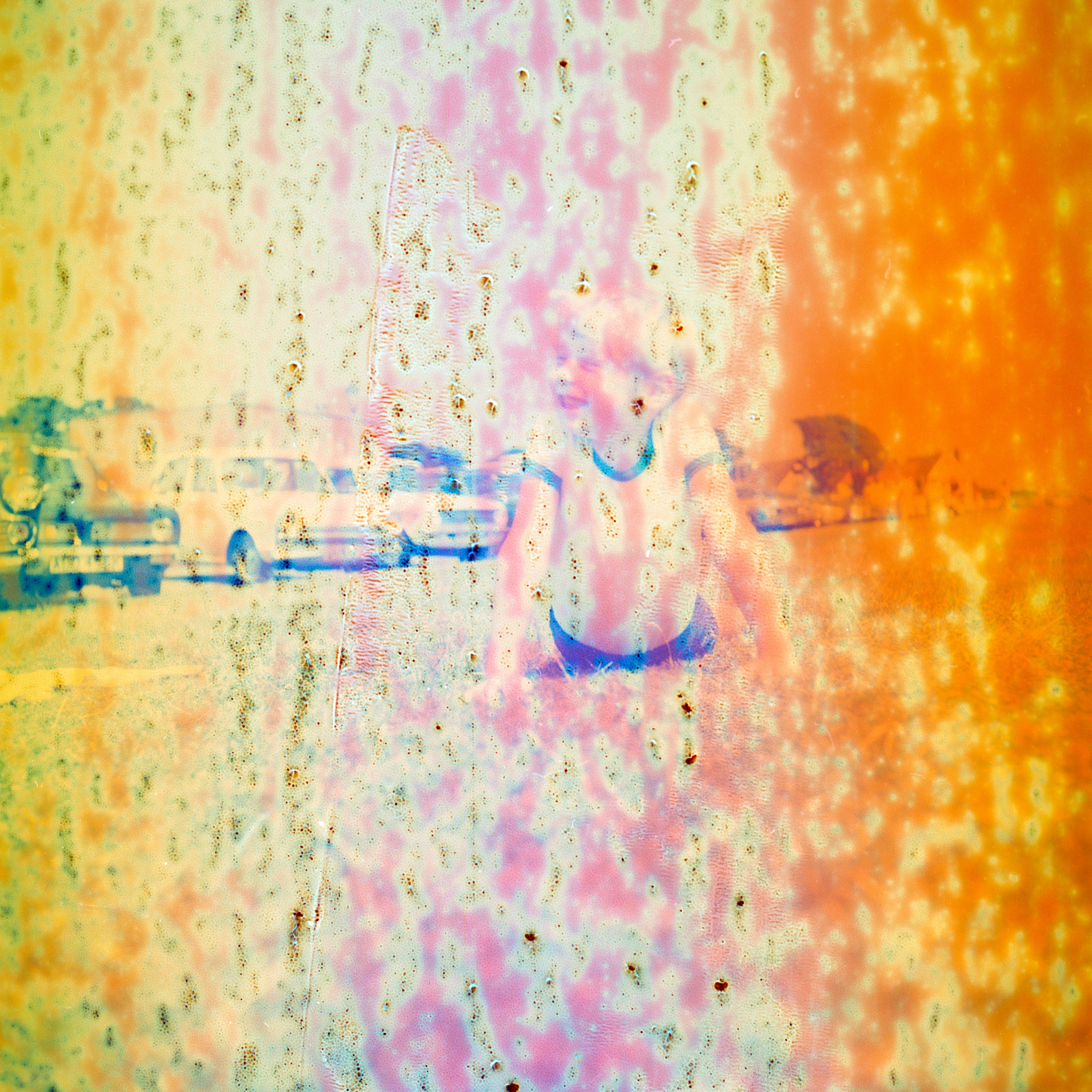 I bought a roll of unexposed film that expired in 1974 on eBay, but when it came it turned out the roll was already exposed!
So I sent it off to the lovely folks at Harman Lab who took on the challenge of developing this 45 year old roll of film.
Here are the scans, completely unaltered in all their psychedelic glory. 