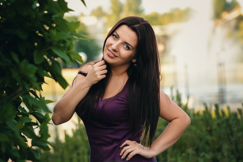 woman near tree