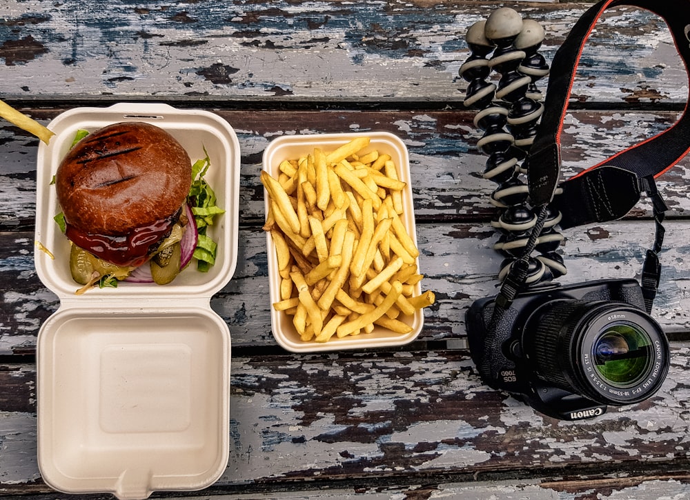 Frites en paquet