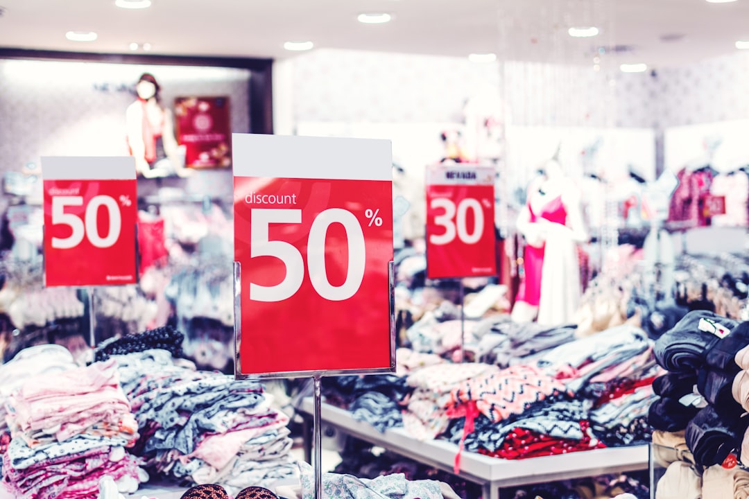 50% discount sign,