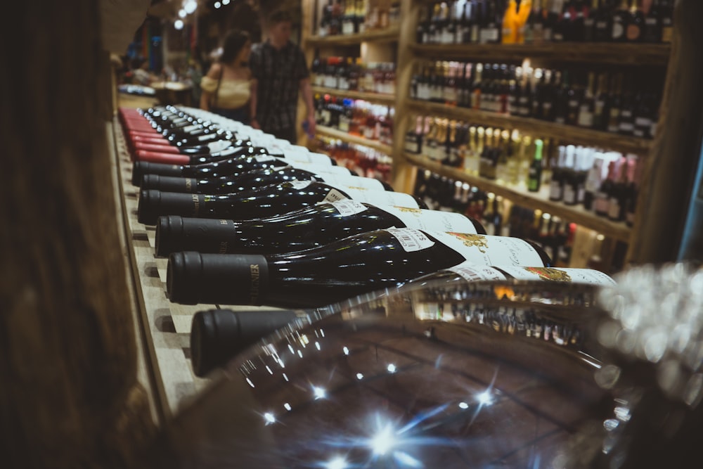 shallow focus photo of bottles