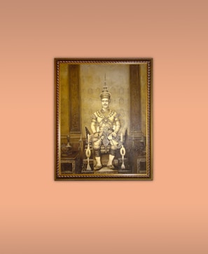 A historic depiction of Khalif Othman in his regal attire.