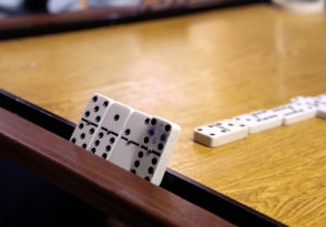 white-and-black dominoes