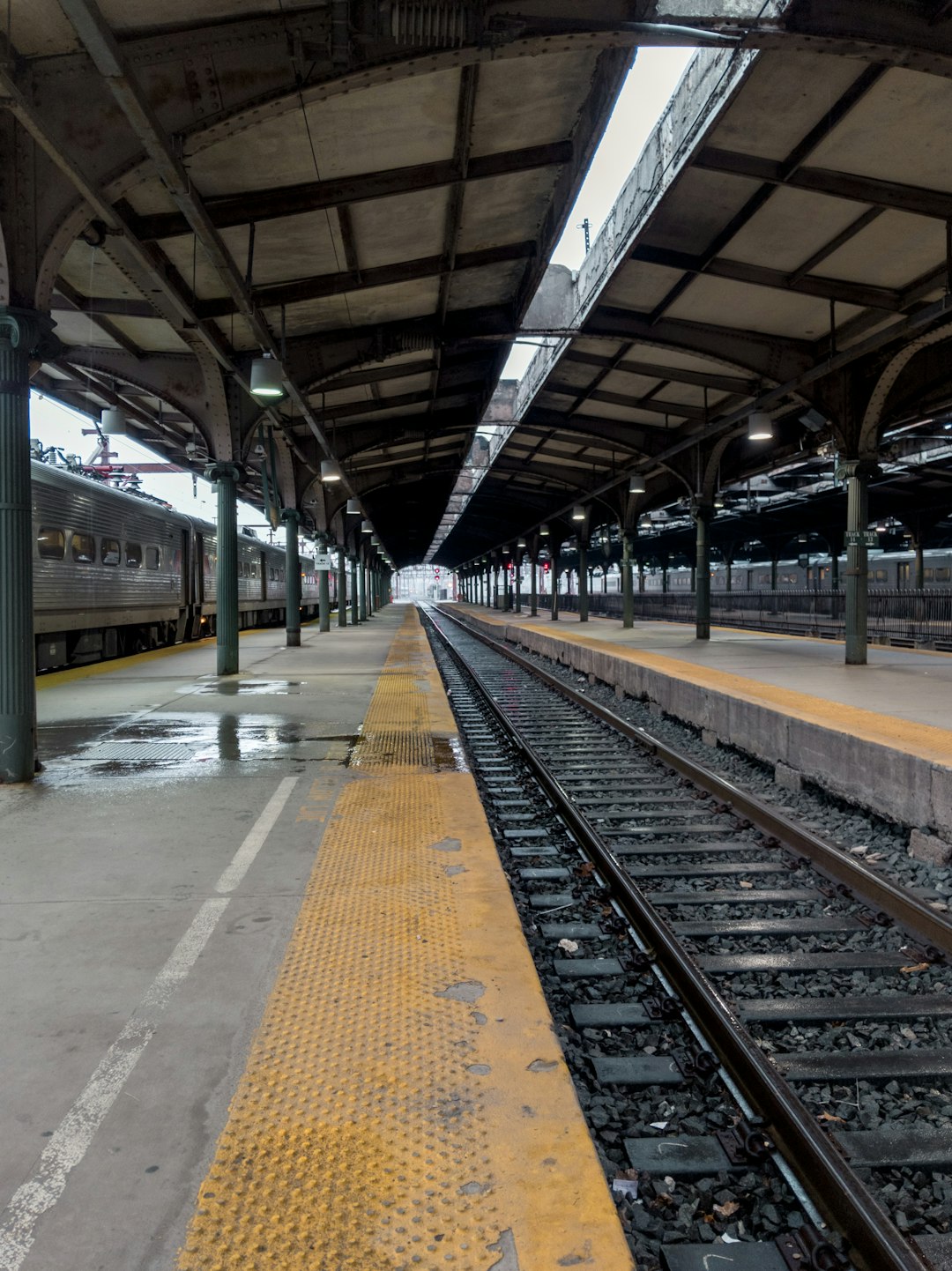 empty train station at daytime