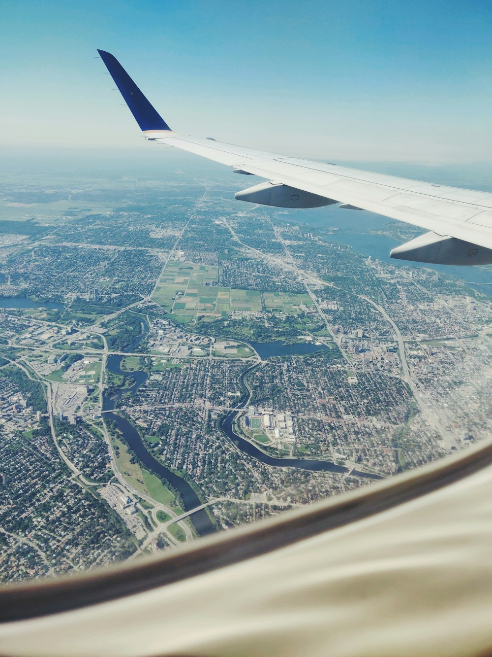 aerial photo of city