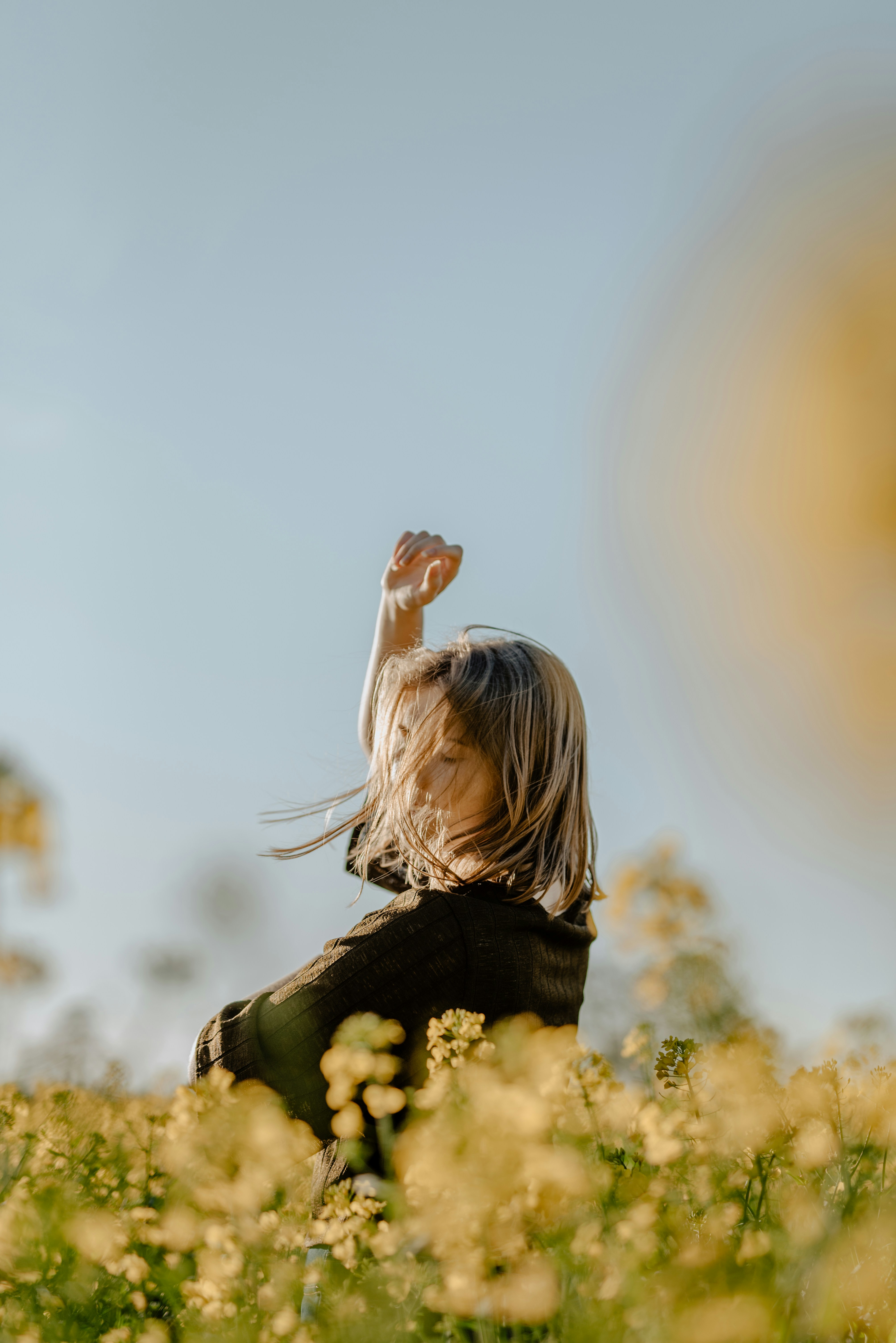 low angle photo of woman beside garden photo – Free Clothing Image