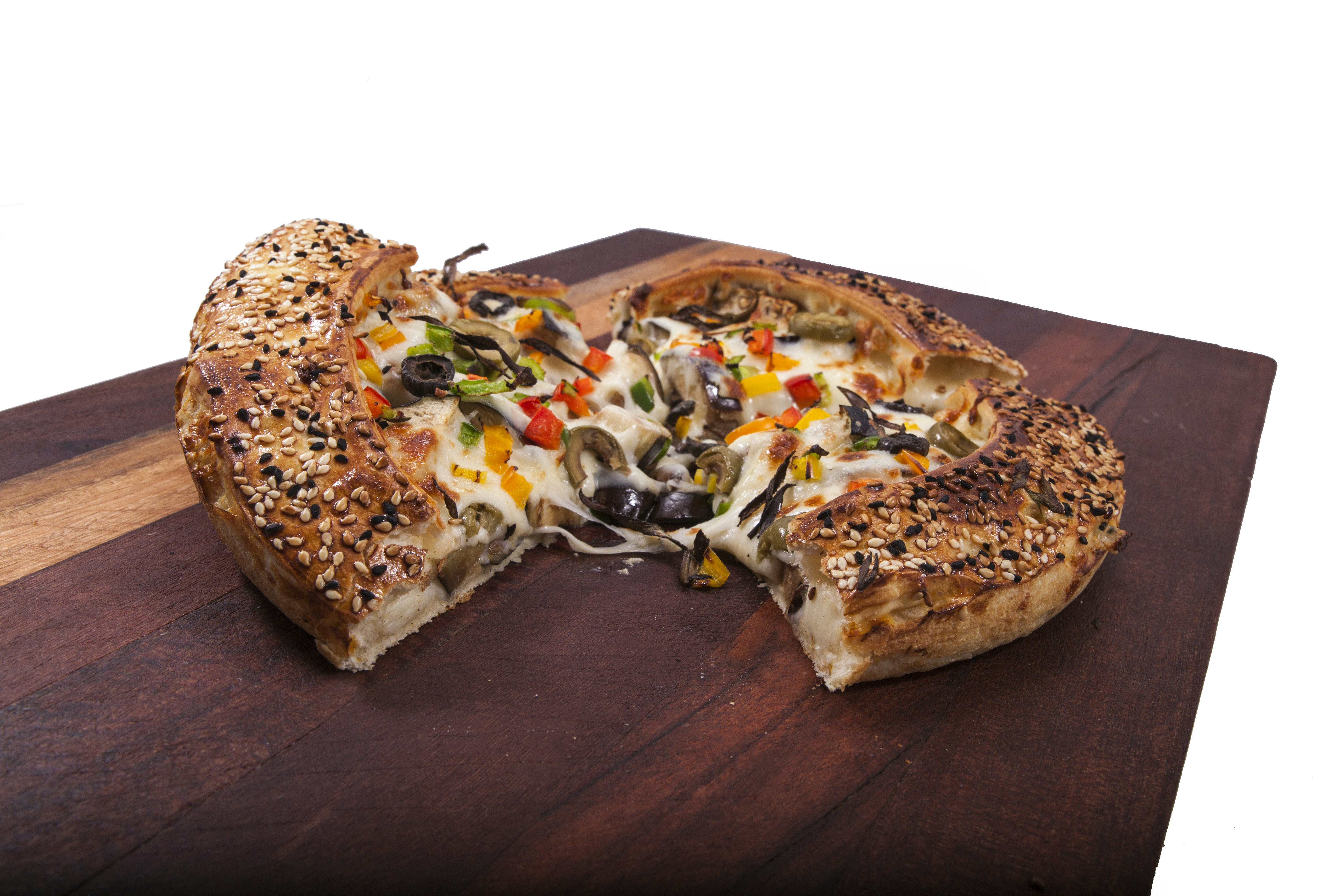 sliced of pizza platter