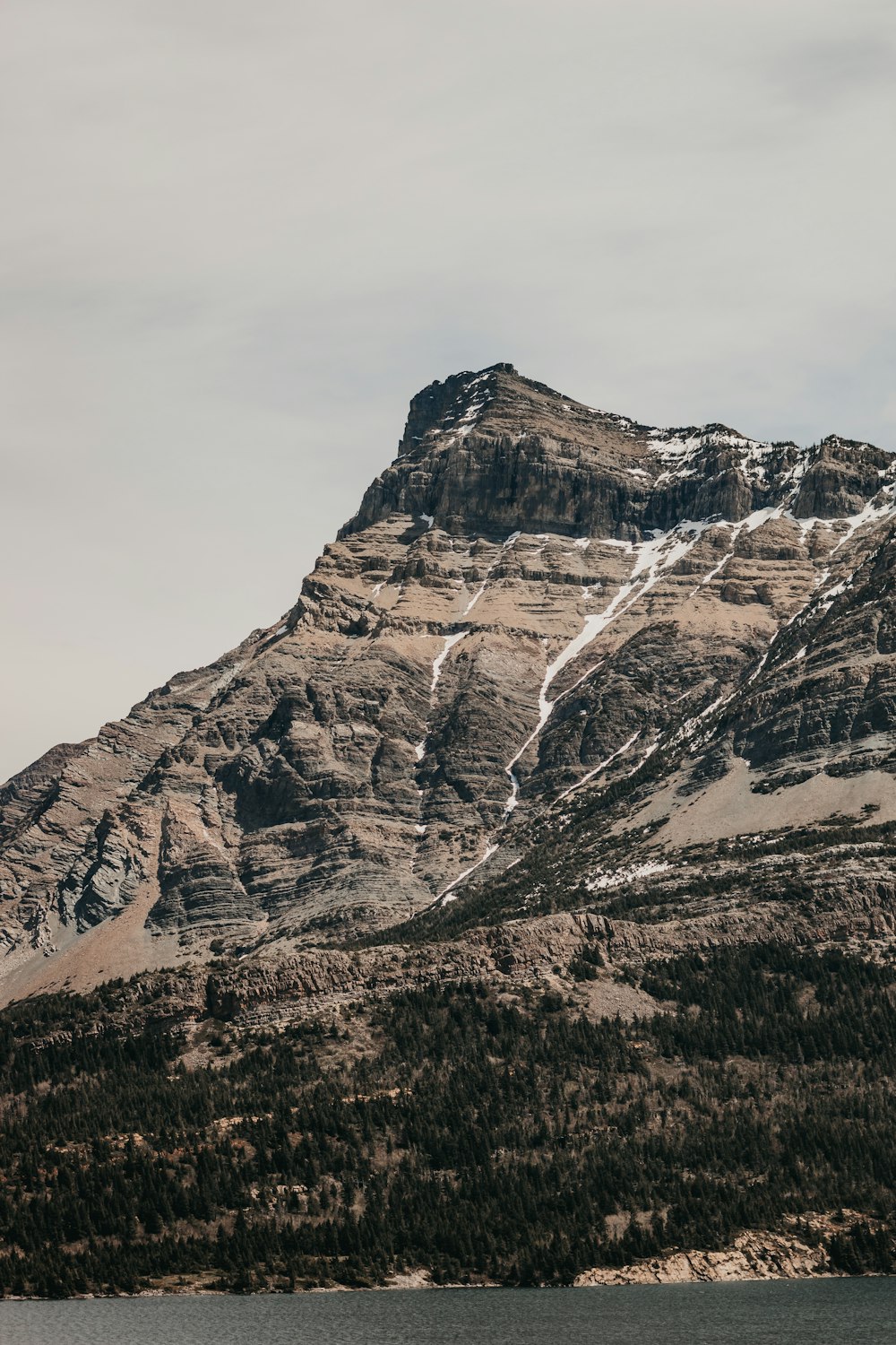 brown rock mountain