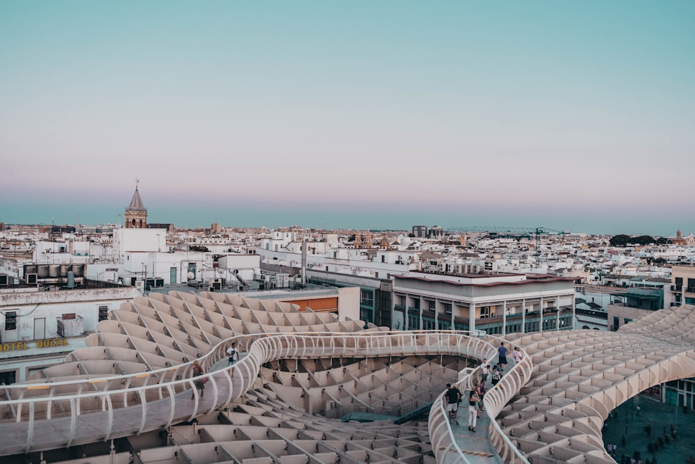 white concrete structures