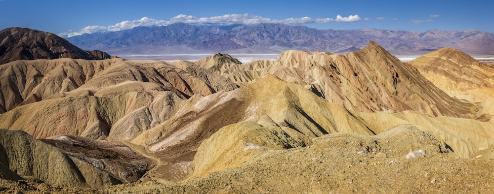 brown mountain range