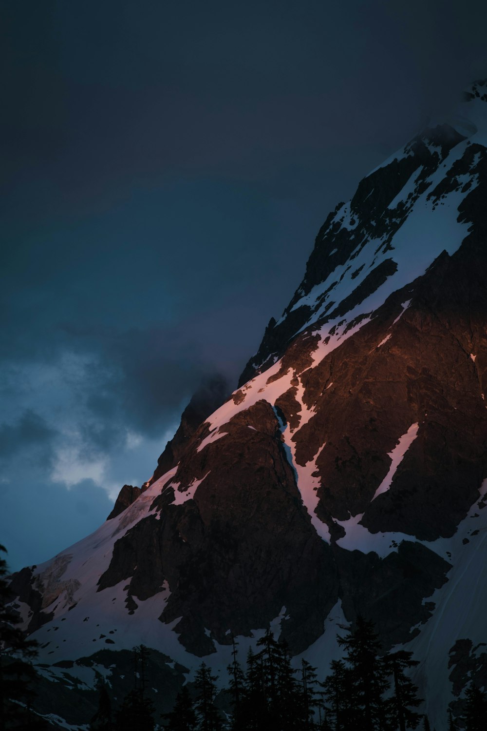 snow-covered mountain