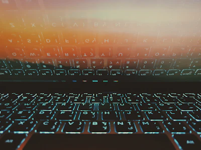 black computer keyboard