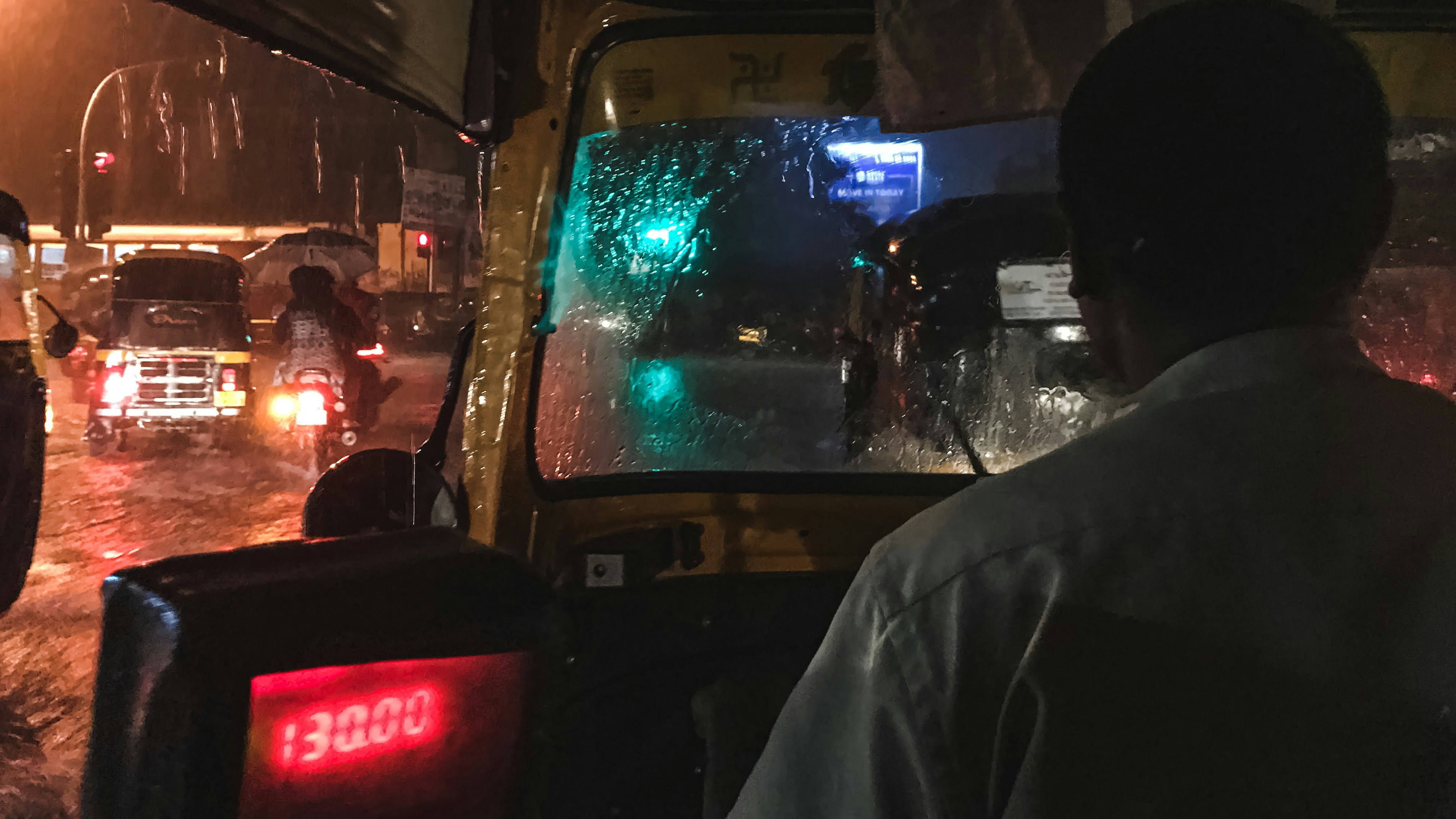 Comfortable and safe taxi interior in Chennai