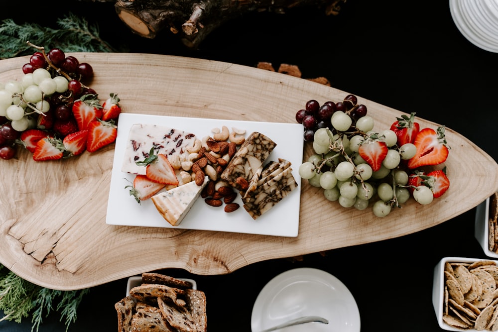 cooked food on rectangular tray