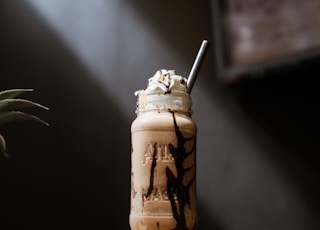 ice cream in jar