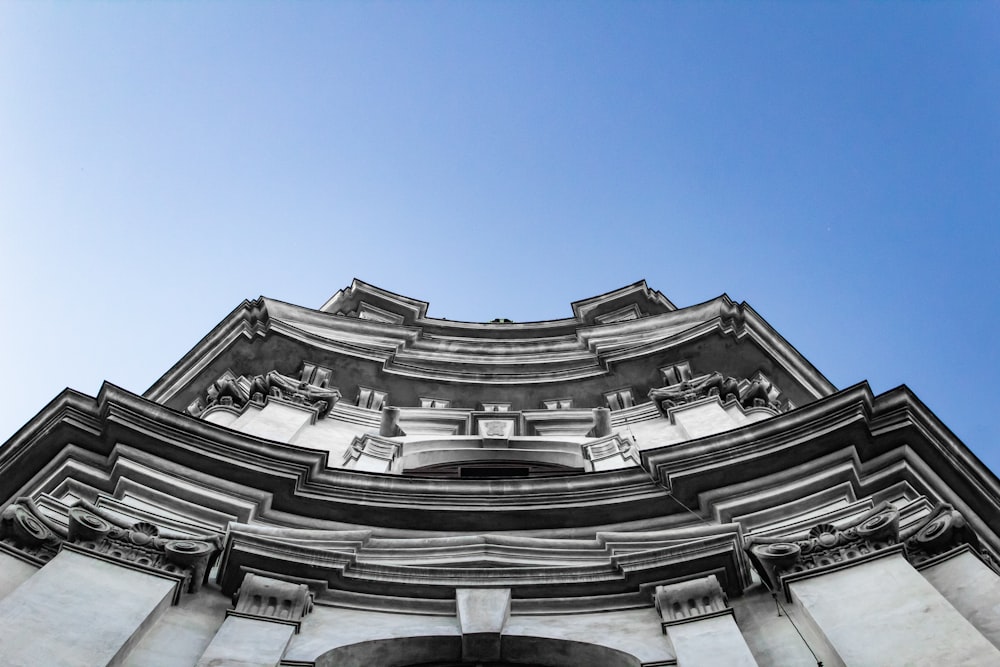 low angle view of facade