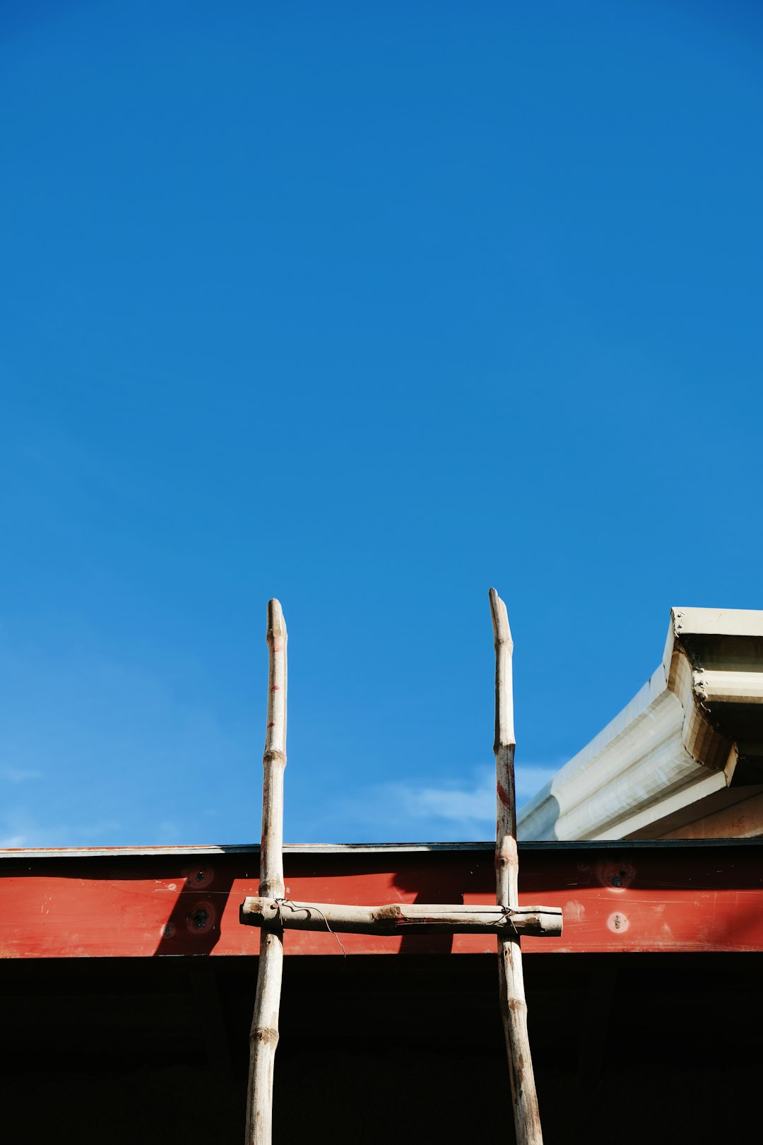 brown wooden ladder