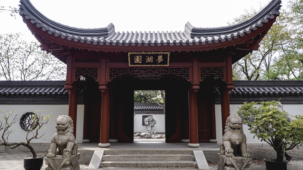 brown wooden temple