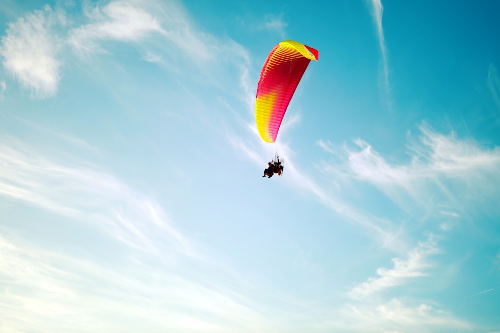 person with parachute