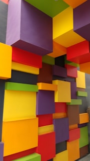 multicolored painted wall