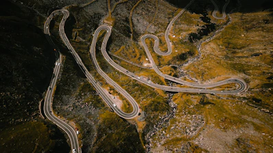 aerial photography of road