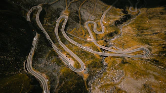 aerial photography of road