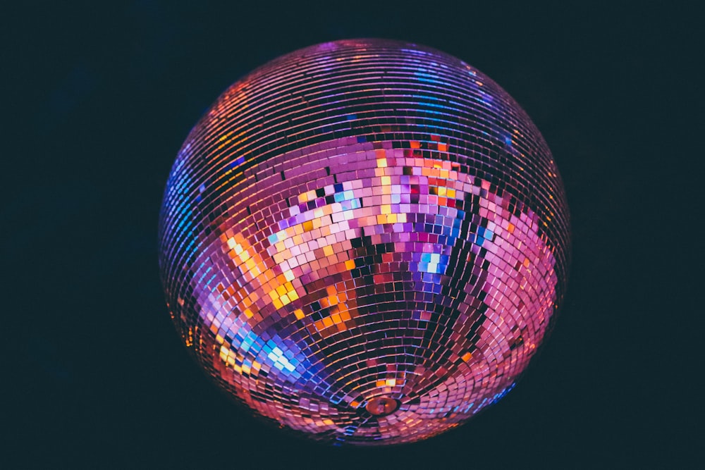 gray mirror ball close-up photography