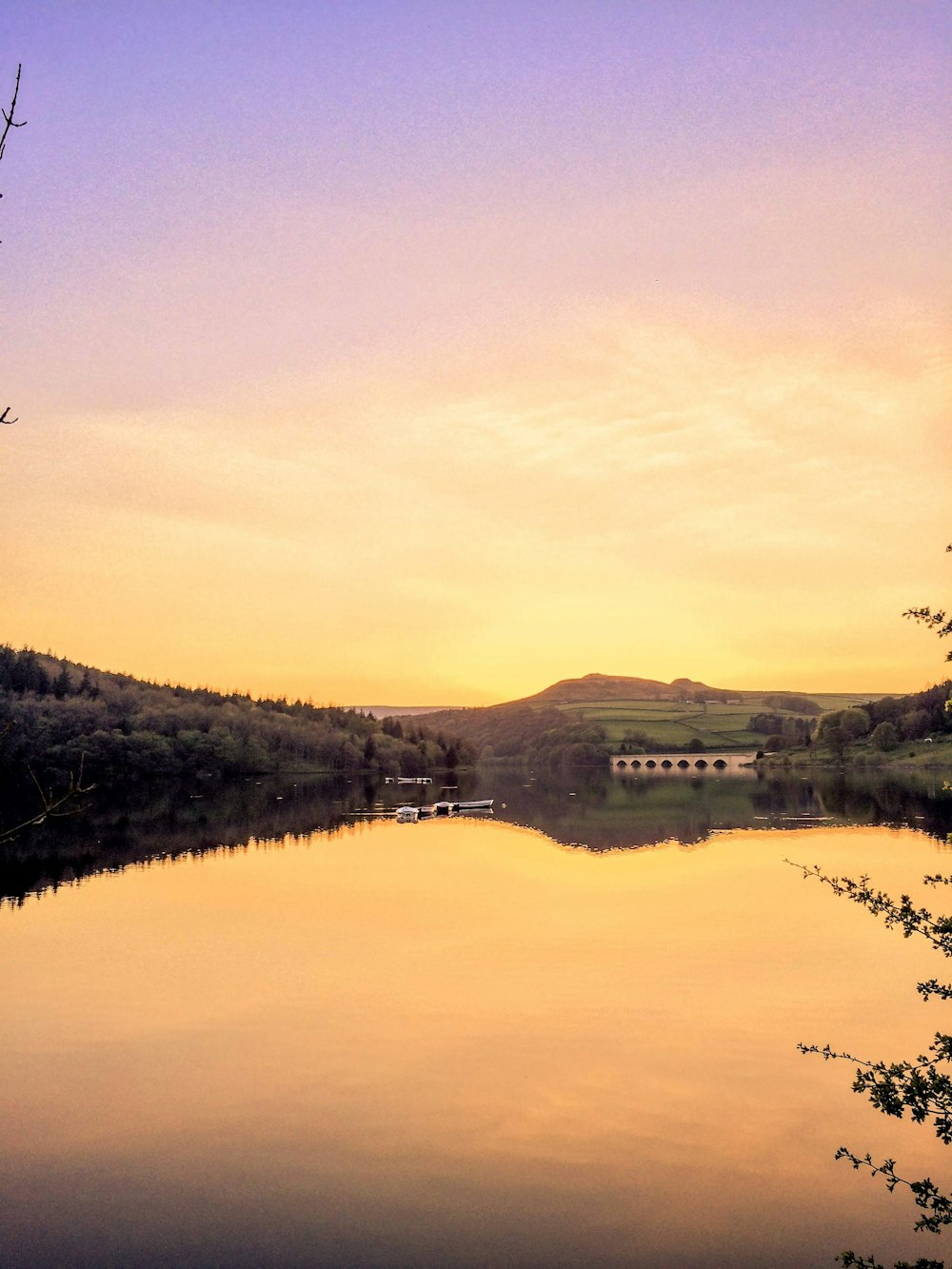 body of water during golden hor