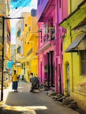 assorted-color building during daytime
