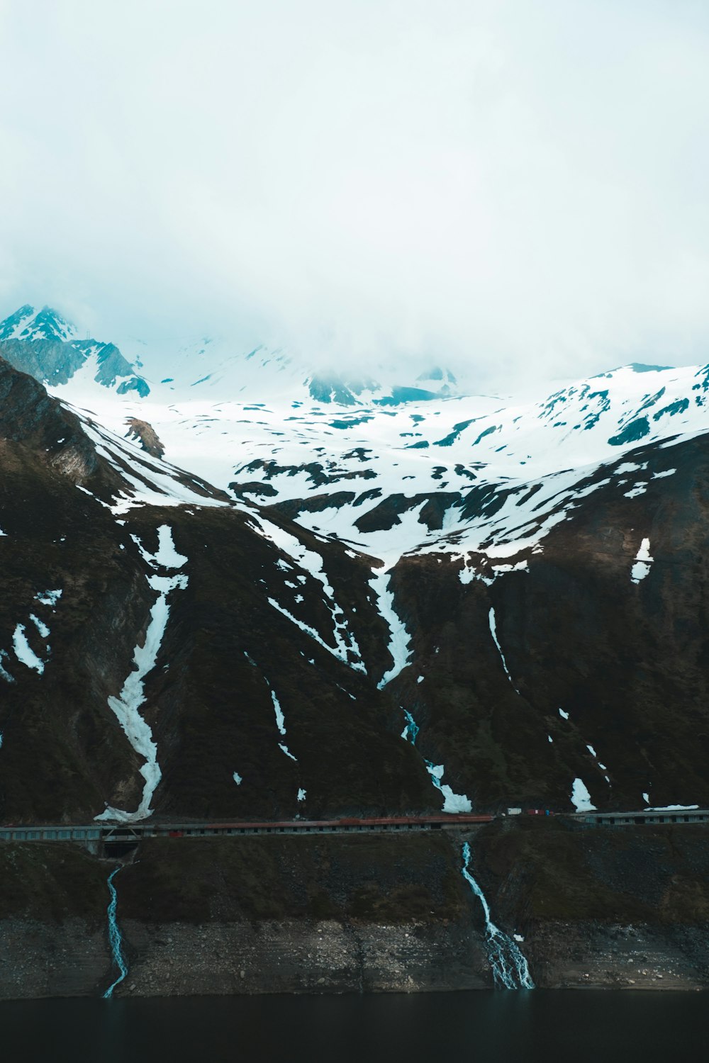 snow-capped mountain