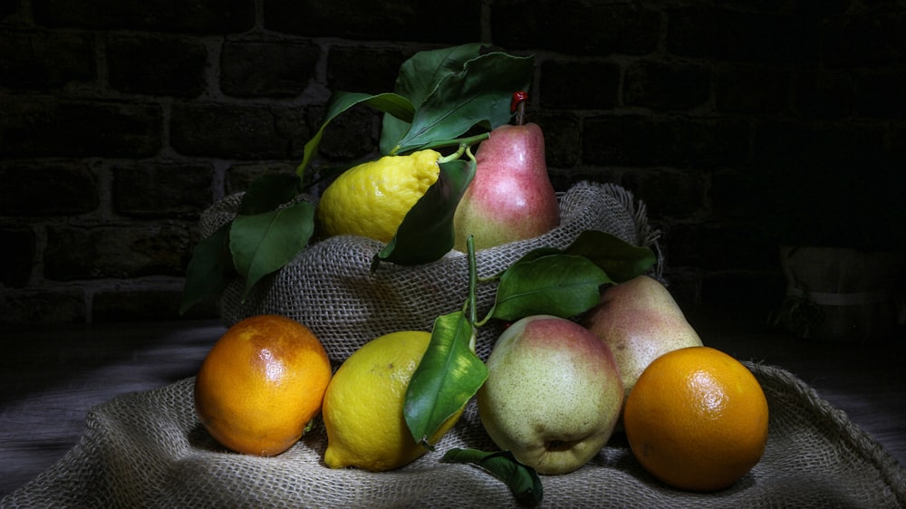 assorted-color fruits