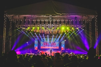 lighted stage