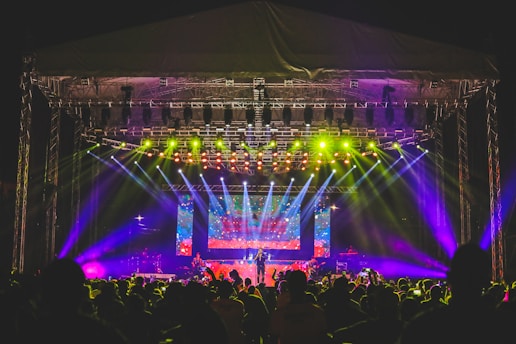 lighted stage