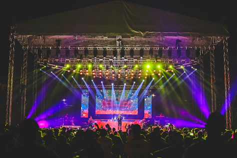 lighted stage