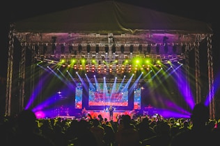 lighted stage
