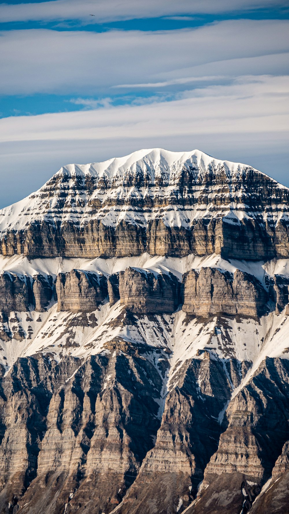 snow-capped mountain