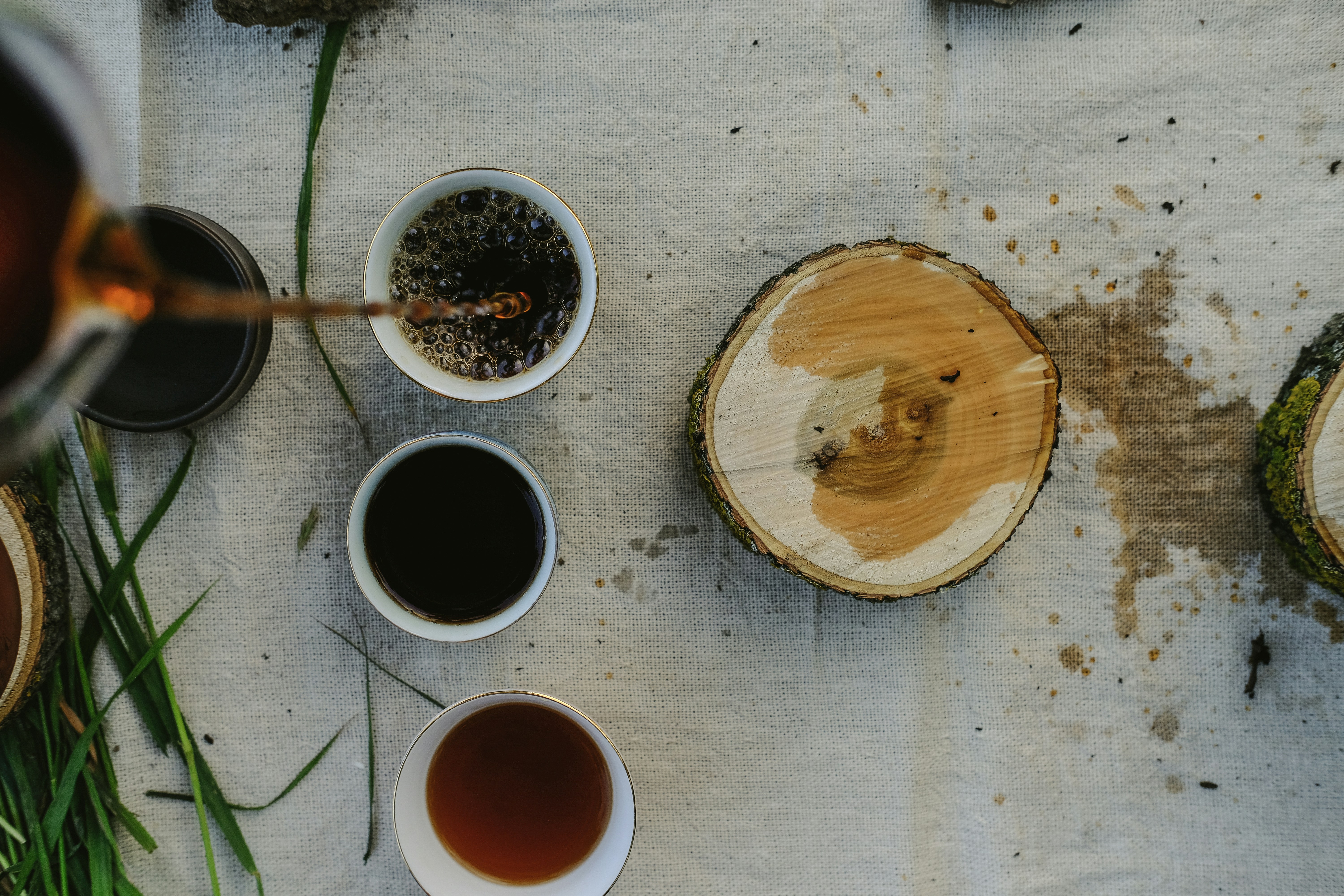 Seasonal ingredients on a rustic table