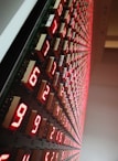 A variety of Brightronix LED display modules arranged to form a custom design.