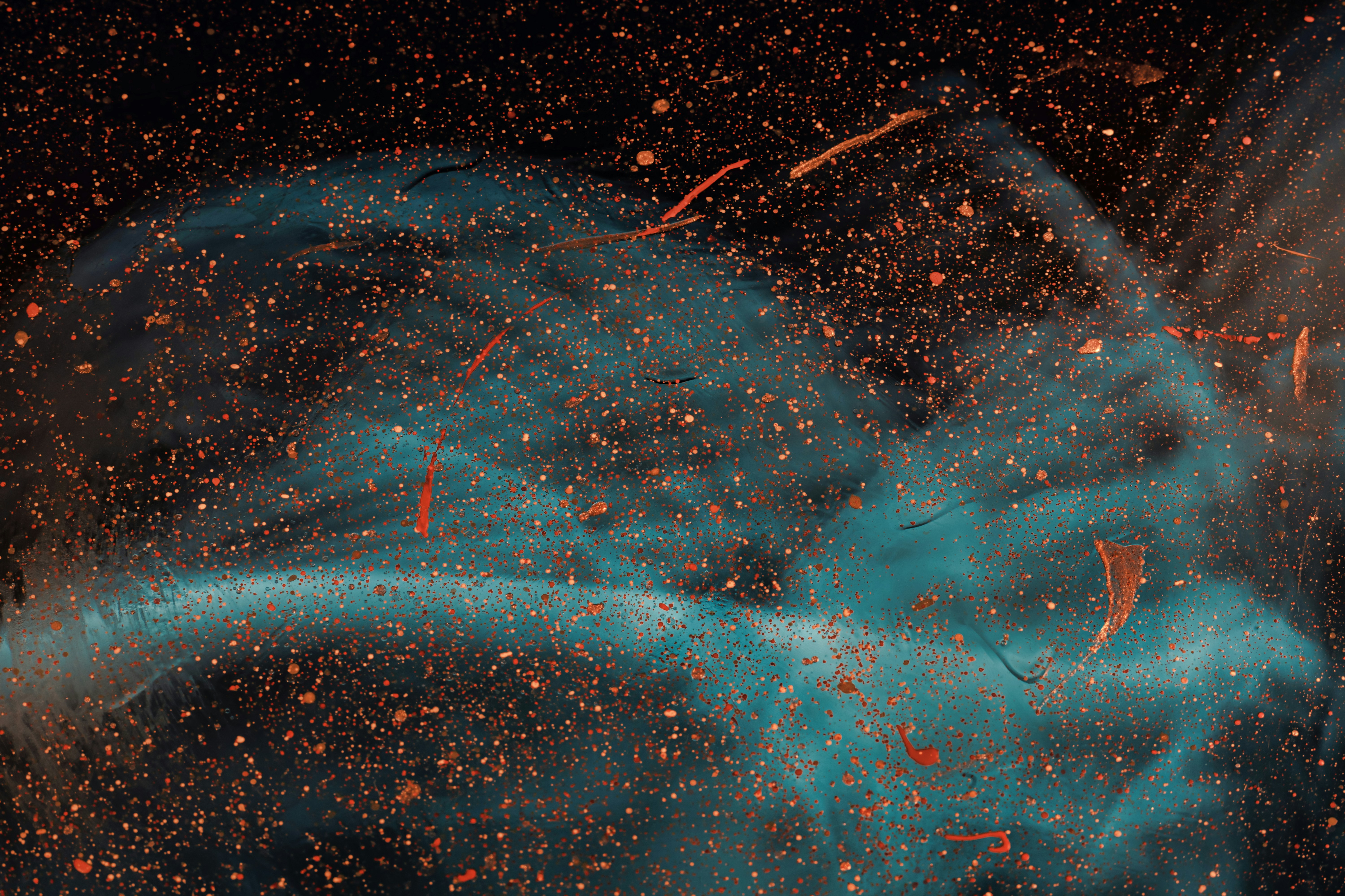 abstract painting pointillism teams background