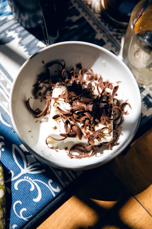 Transformation of a dessert photo from dull to mouth-watering appeal.